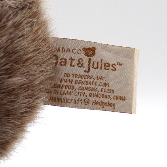 Demdaco Nat & Jules Hedgehog Plush Realistic Stuffed Animal Wildlife 2016 - Picture 5 of 9